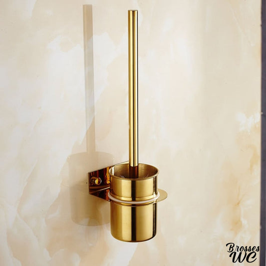 Porte-brosse wc suspendu doré luxueux