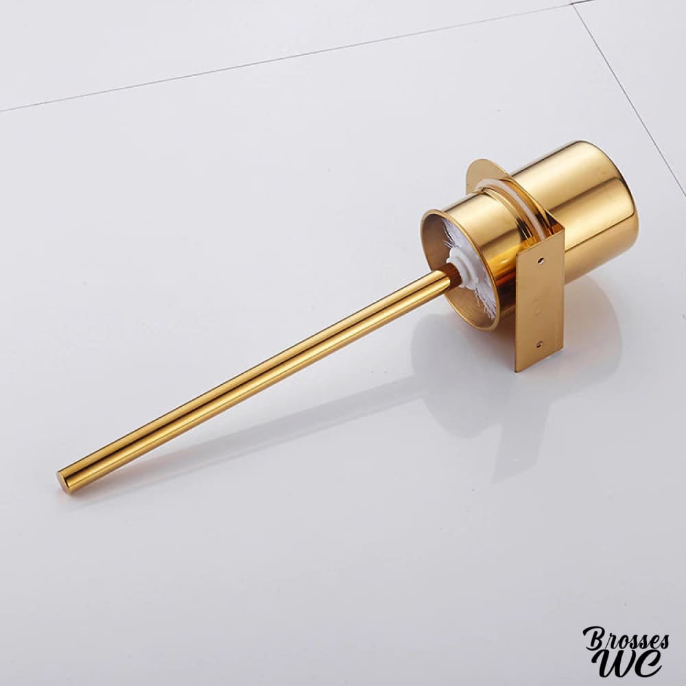 Porte-brosse wc suspendu doré luxueux