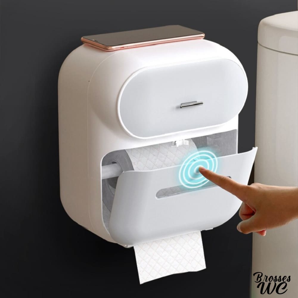 Porte-papier toilette avec rangement pratique