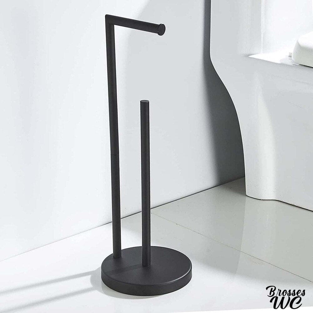 Porte-rouleau papier wc sur pied pratique