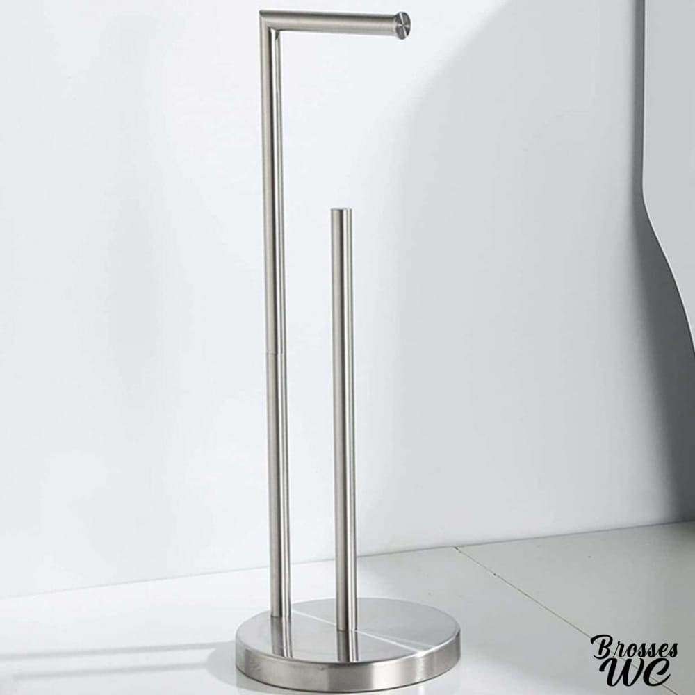 Porte-rouleau papier wc sur pied pratique