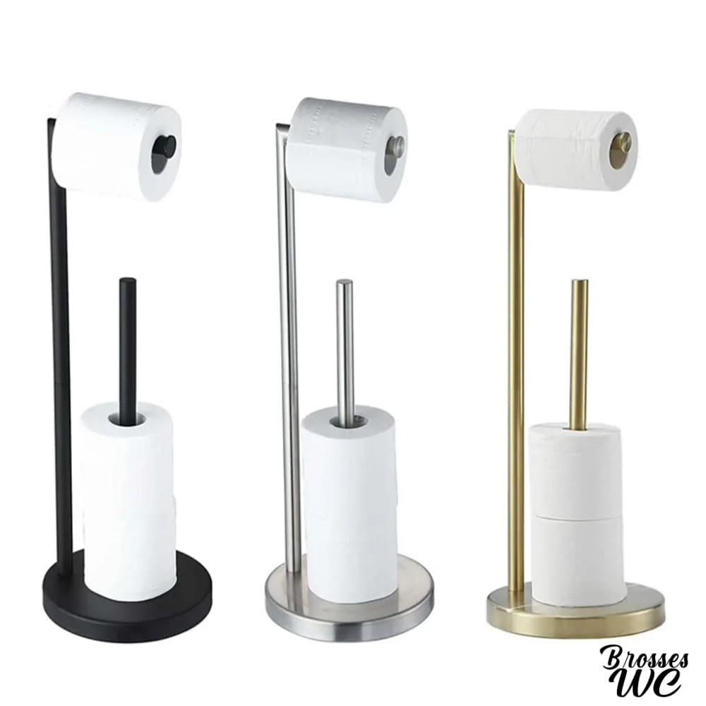 Porte-rouleau papier wc sur pied pratique
