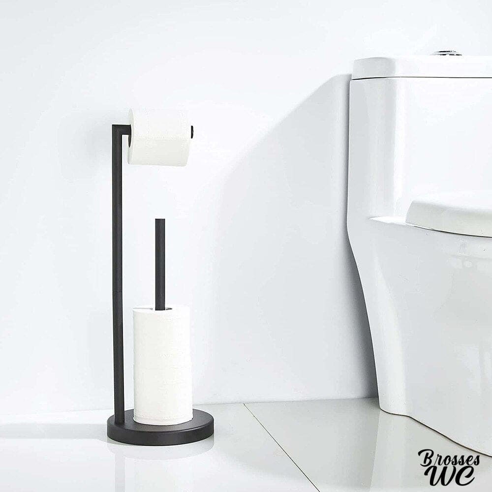 Porte-rouleau papier wc sur pied pratique