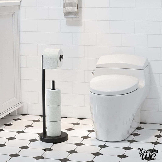 Porte-rouleau papier wc sur pied pratique