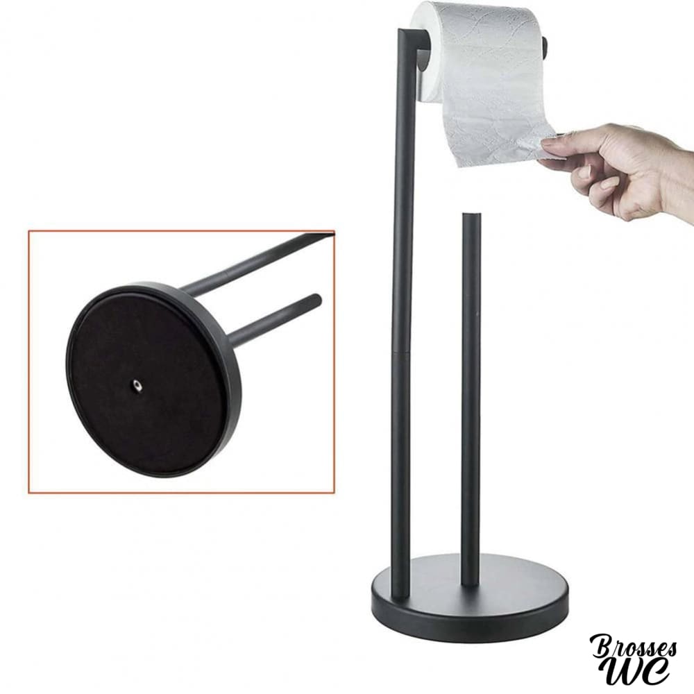 Porte-rouleau papier wc sur pied pratique