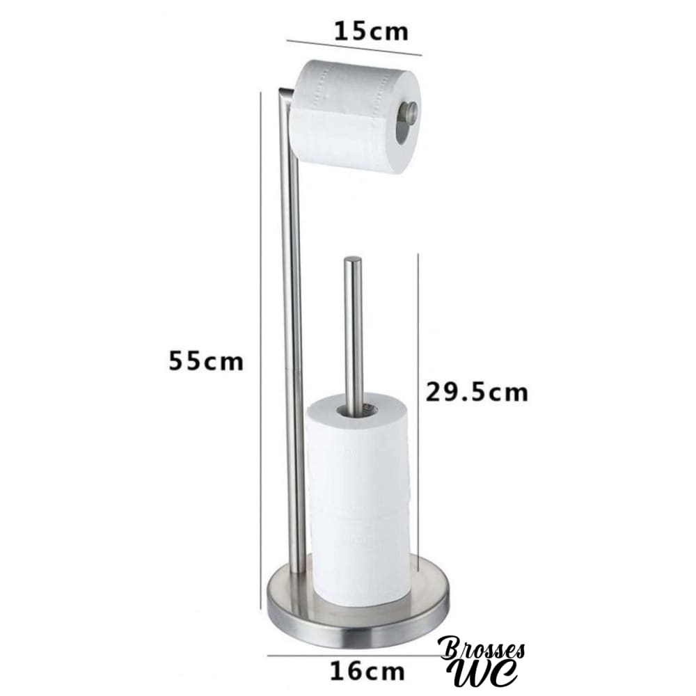 Porte-rouleau papier wc sur pied pratique