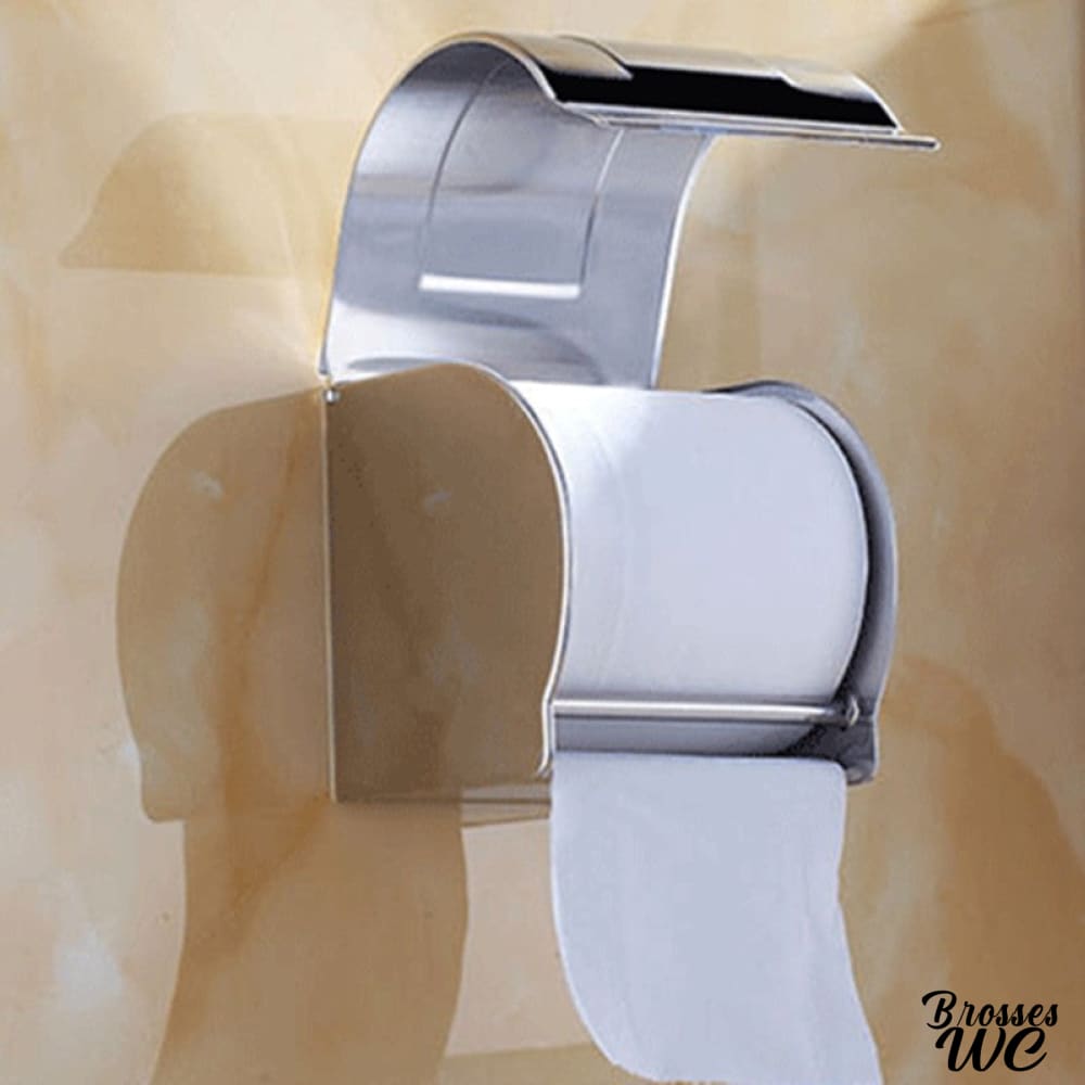 Porte-rouleau wc adhésif discret