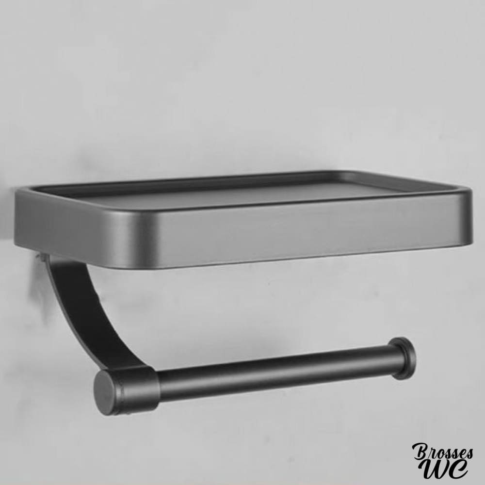 Porte-rouleau wc avec tablette fonctionnelle