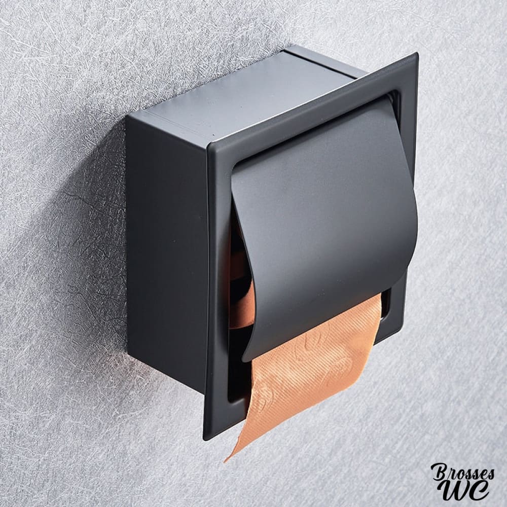 Porte-rouleau wc encastrable discret