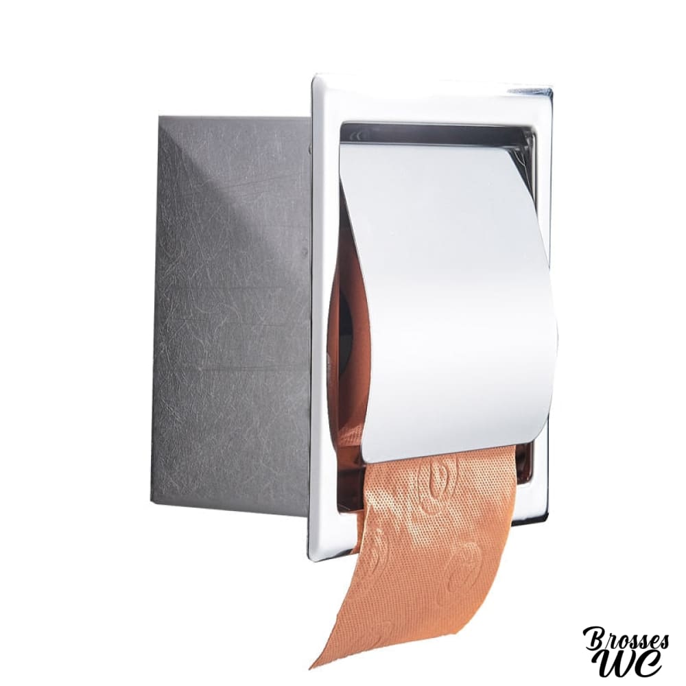 Porte-rouleau wc encastrable discret
