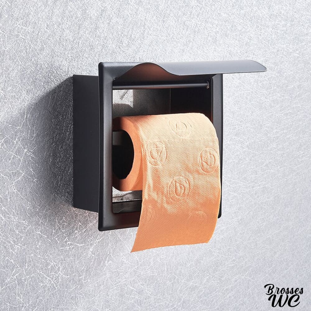 Porte-rouleau wc encastrable discret