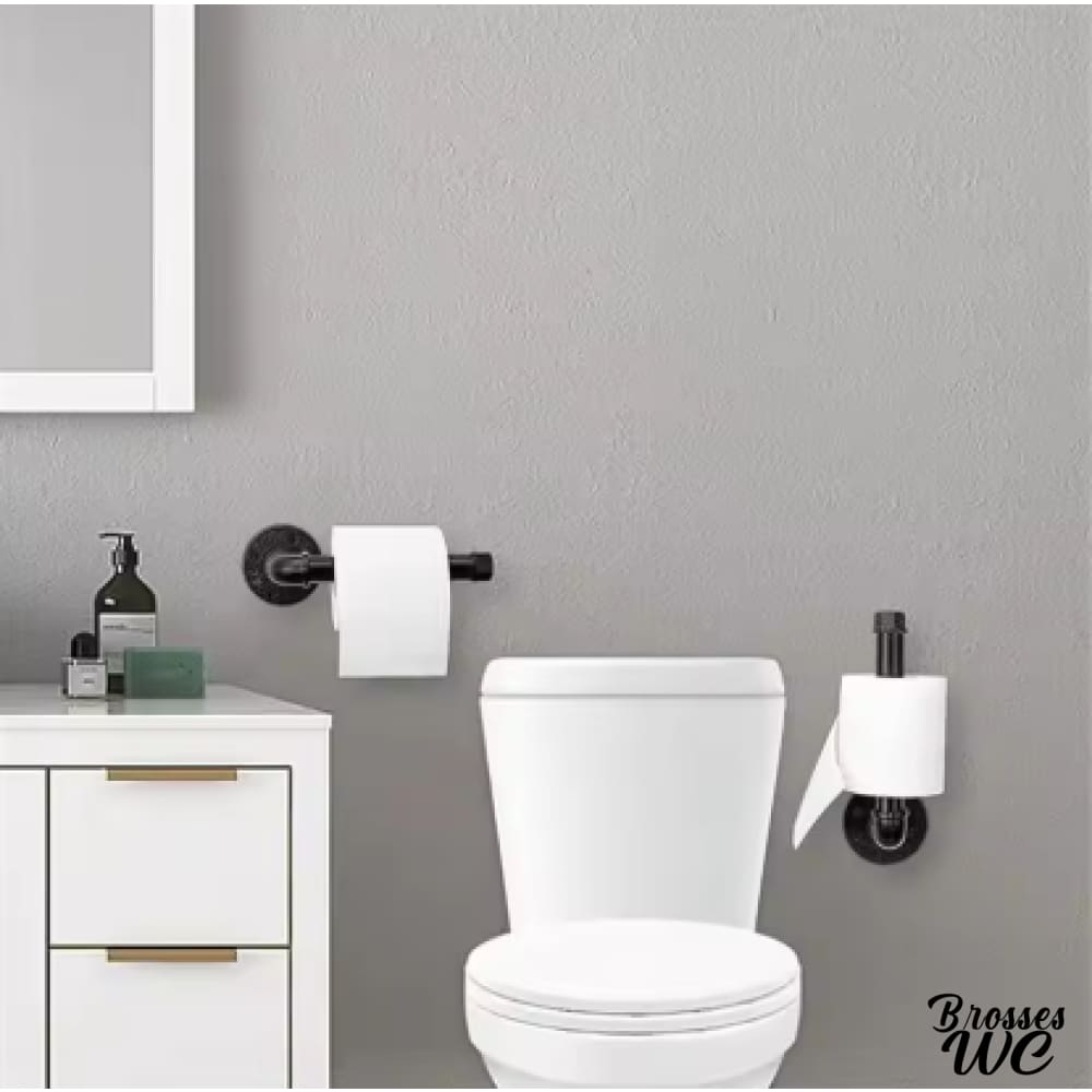 Porte-rouleau wc industriel brut
