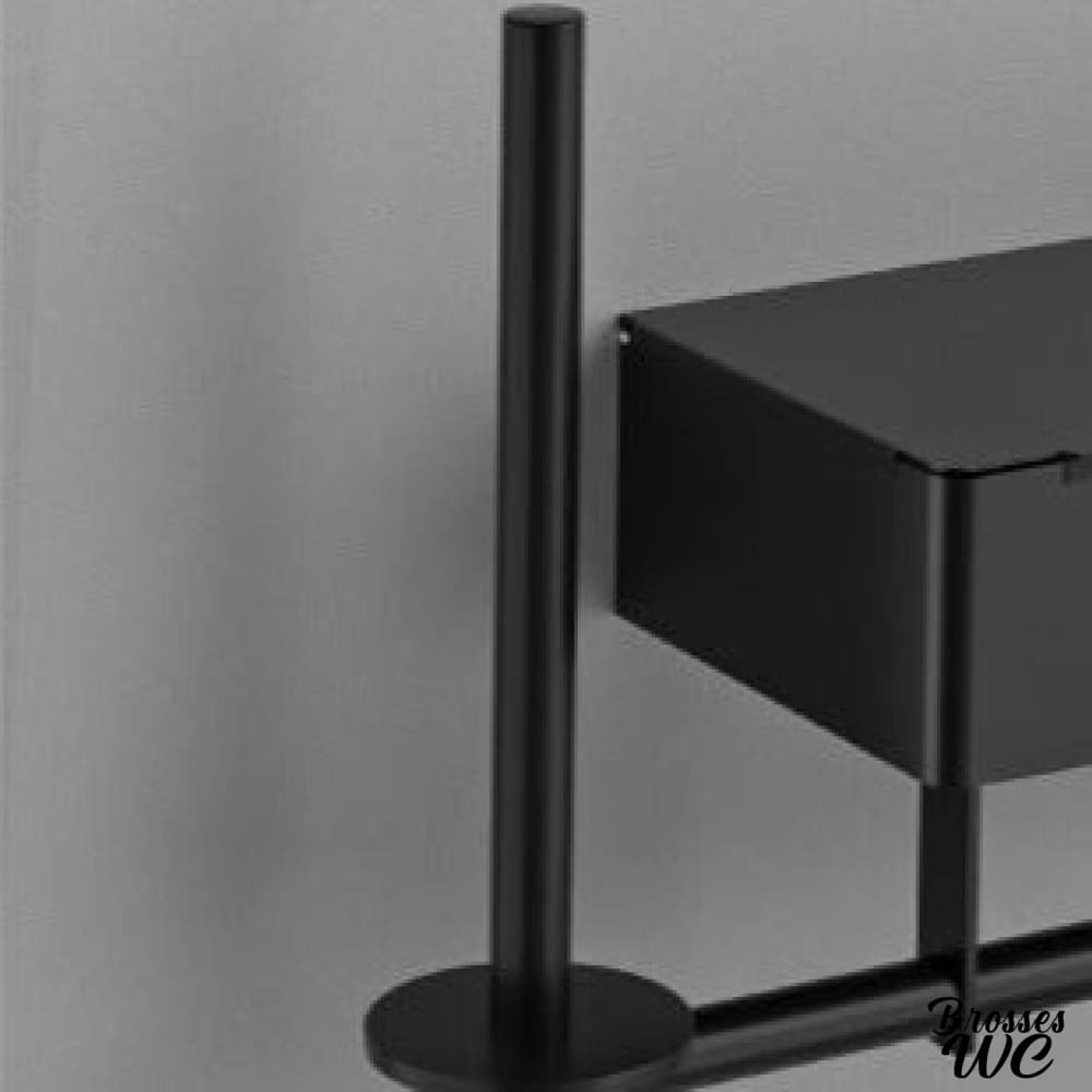 Porte-rouleau wc noir élégant