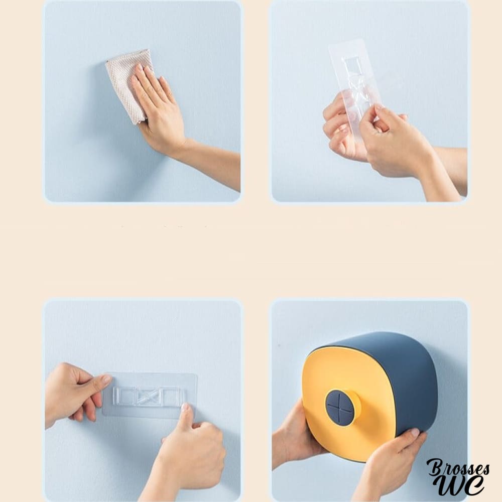 Porte-rouleau wc sans perçage astucieux