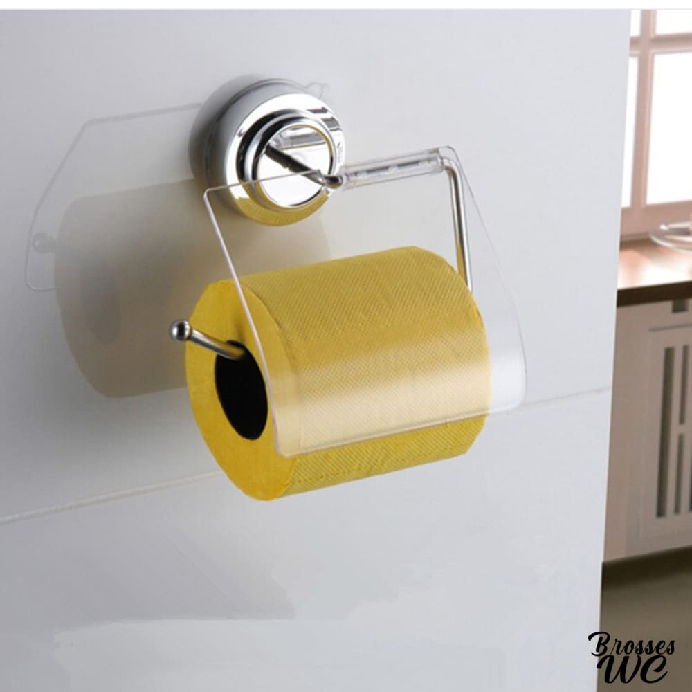 Porte-rouleau wc ventouse pratique