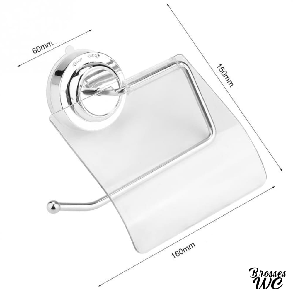 Porte-rouleau wc ventouse pratique