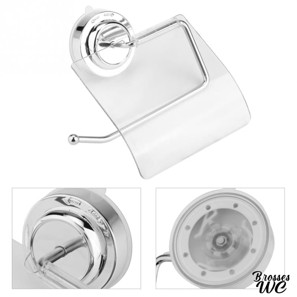 Porte-rouleau wc ventouse pratique