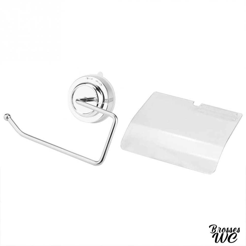 Porte-rouleau wc ventouse pratique