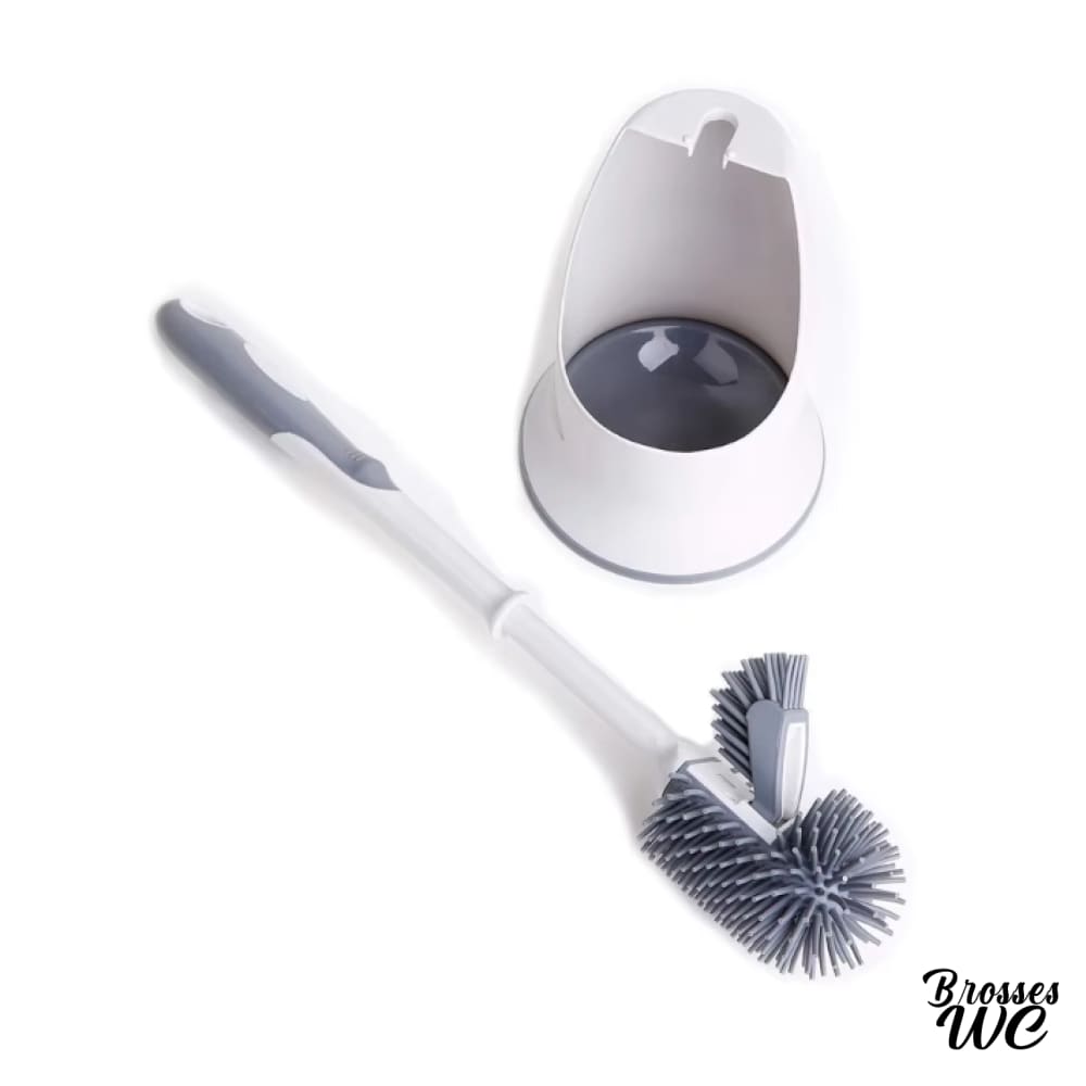 Rangement brosse wc blanc discret