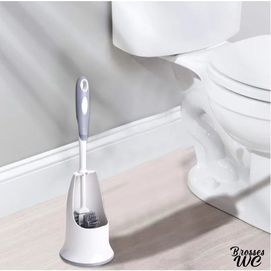Rangement brosse wc blanc discret