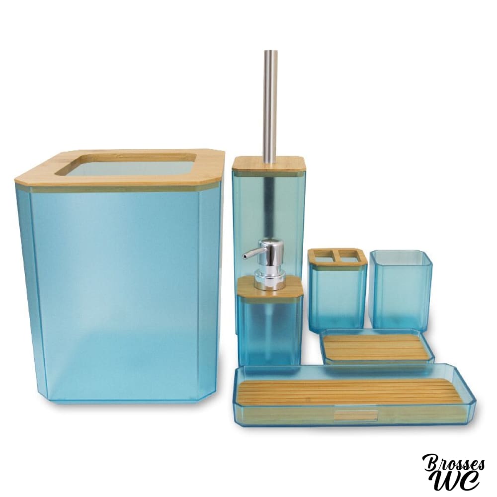 Set poubelle et brosse wc pratique