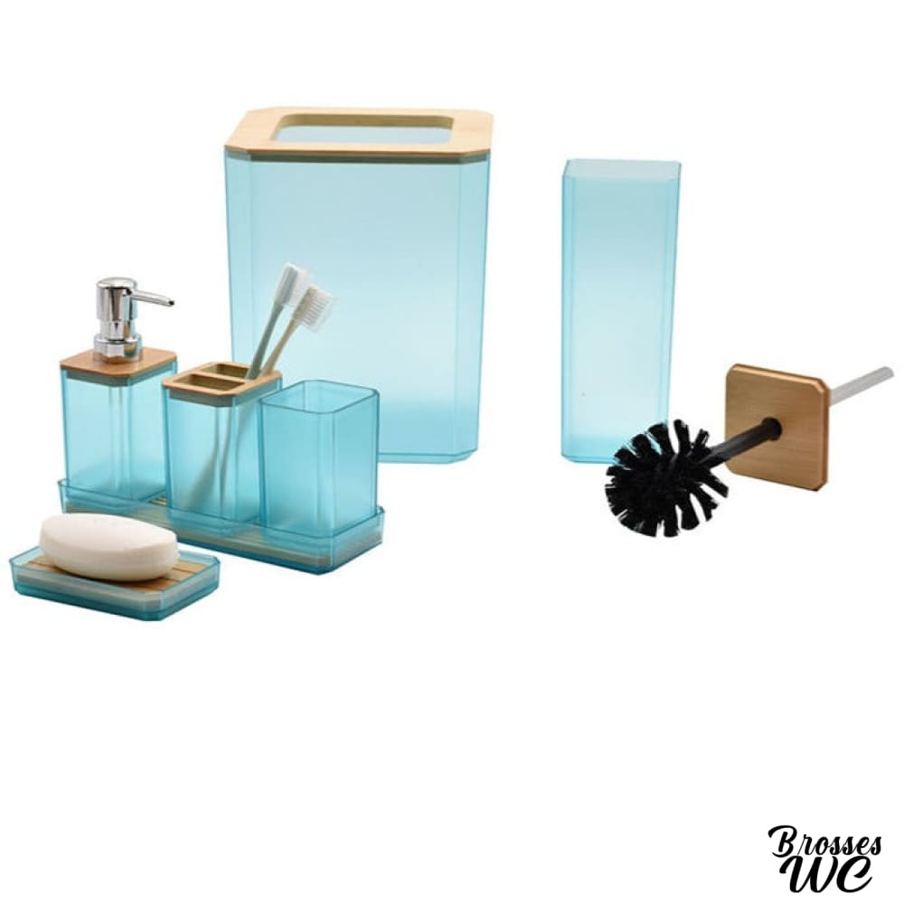 Set poubelle et brosse wc pratique